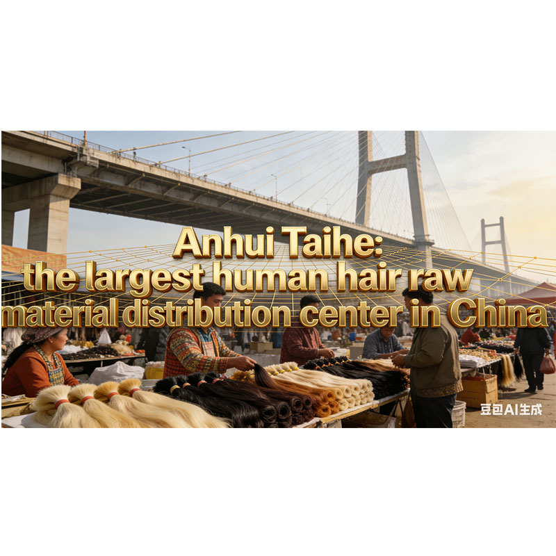 Anhui Taihe:the largest human hair raw material distribution center in China